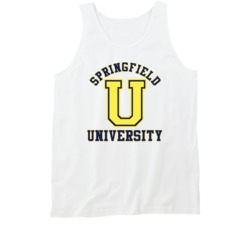 Springfield University Fictional University Tv Lover Tanktop Springfield University Fictional University Tv Lover Tanktop