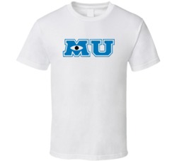 Monsters University Mu Fictional University Movie Lovers T Shirt