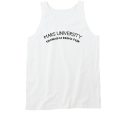 Mars University Fictional College Futurama Tv Show Fan Tanktop Mars University Fictional College Futurama Tv Show Fan Tanktop
