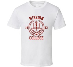 Mission College Fictional University School Daze Movie Fan T Shirt