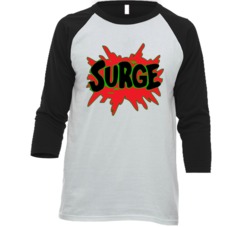 Surge Citrus Flavored Soda Pop Drink Raglan T Shirt Surge Citrus Flavored Soda Pop Drink Raglan T Shirt
