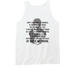 Bruce Lee Empty Your Mind Inspirational Quote Fan Tanktop Bruce Lee Empty Your Mind Inspirational Quote Fan Tanktop