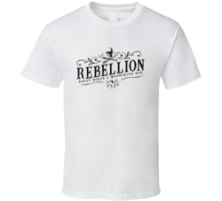 Rebellion Roast House Moonshine Bar Restaurant Logo T Shirt Rebellion Roast House Moonshine Bar Restaurant Logo T Shirt