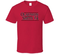 Hakeem Olajuwon Kenny Smith 1994 Houston Basketball Fan T Shirt Hakeem Olajuwon Kenny Smith 1994 Houston Basketball Fan T Shirt