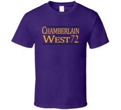 Wilt Chamberlain Jerry West 1972 Los Angeles L Basketball Fan T Shirt Wilt Chamberlain Jerry West 1972 Los Angeles L Basketball Fan T Shirt