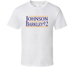 Kevin Johnson Charles Barkley 1992 Phoenix Basketball Sports Fan T Shi Kevin Johnson Charles Barkley 1992 Phoenix Basketball Sports Fan T Shi