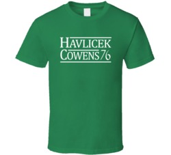 John Havlicek Dave Cowens 1976 Boston Basketball Fan T Shirt John Havlicek Dave Cowens 1976 Boston Basketball Fan T Shirt