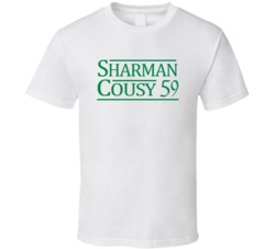 Bill Sharman Bob Cousy 1959 Boston Basketball Sports Fan T Shirt Bill Sharman Bob Cousy 1959 Boston Basketball Sports Fan T Shirt