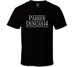 Tony Parker Tim Duncan 2014 San Antonio Basketball Fan T Shirt Tony Parker Tim Duncan 2014 San Antonio Basketball Fan T Shirt