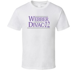 Chris Webber Vlade Divac 2002 Sacramento Basketball Sports Fan T Shirt Chris Webber Vlade Divac 2002 Sacramento Basketball Sports Fan T Shirt