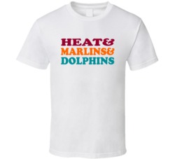 Miami Basketball Baseball Football Sports Teams Mashup Fan T Shirt Miami Basketball Baseball Football Sports Teams Mashup Fan T Shirt