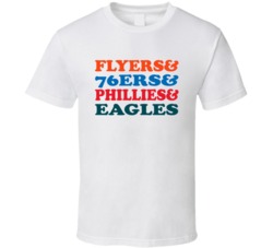 Philadelphia Hockey Basketball Baseball Football Sports Teams Mashup F