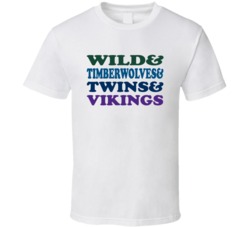 Minnesota Hockey Basketball Baseball Football Sports Teams Mashup Fan 