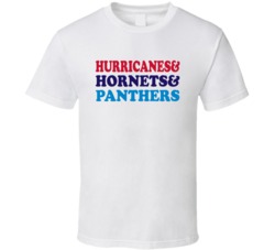 North Carolina Hockey Basketball Football Sports Teams Mashup Fan T Sh