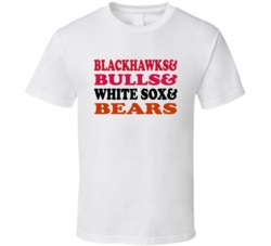 Chicago Hockey Basketball Baseball Football Sports Teams Mashup Sports