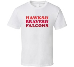 Atlanta Basketball Baseball Football Sports Teams Mashup Fan T Shirt
