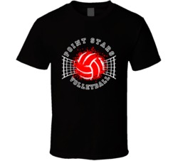 Point Stars Volleyball Team Funny Team Name Sports Fan T Shirt