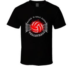 Block 'n Roll Babes Volleyball Team Funny Team Name Sports Fan T Shirt