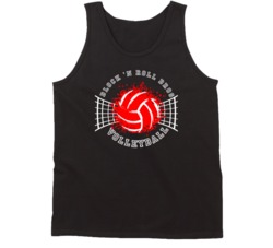Block 'n Roll Bros Volleyball Team Funny Team Name Sports Fan Tanktop