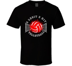 2 Legit 2 Hit Volleyball Team Funny Team Name Sports Fan T Shirt