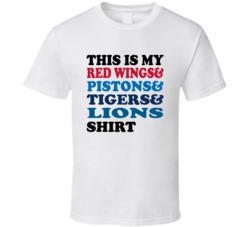 This Is My Detroit Hockey Basketball Baseball Football Sports Teams Ma