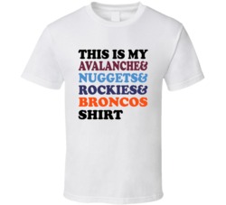 This Is My Colorado Hockey Basketball Baseball Football Sports Teams M