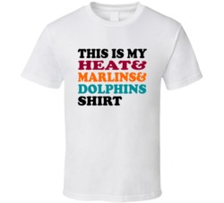 This Is My Miami Basketball Baseball Football Sports Teams Mashup Fan 