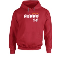 Tyler Herro Is My Herro 14 Funny Miami Basketball Fan Hoodie Tyler Herro Is My Herro 14 Funny Miami Basketball Fan Hoodie