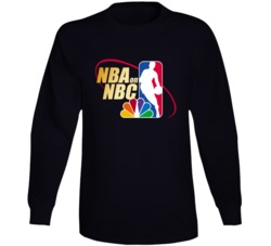 Nba On Nbc Retro Basketbal Intro Basketball Fan Long Sleeve Nba On Nbc Retro Basketbal Intro Basketball Fan Long Sleeve