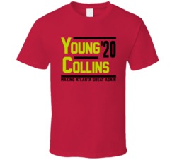Trae Young John Collins For President Atlanta Basktball Campaign Fan T Trae Young John Collins For President Atlanta Basktball Campaign Fan T