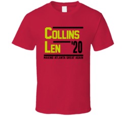 John Collins Alex Len For President Atlanta Basktball Campaign Fan T S John Collins Alex Len For President Atlanta Basktball Campaign Fan T S