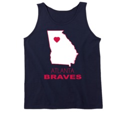 Atlanta Georgia Baseball Team State Love Fan Tanktop Atlanta Georgia Baseball Team State Love Fan Tanktop