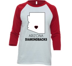 Phoenix Arizona Baseball Team State Love Fan Raglan T Shirt Phoenix Arizona Baseball Team State Love Fan Raglan T Shirt