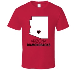 Phoenix Arizona Baseball Team State Love Fan T Shirt Phoenix Arizona Baseball Team State Love Fan T Shirt