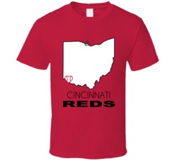 Cincinnati Ohio Baseball Team State Love Fan T Shirt Cincinnati Ohio Baseball Team State Love Fan T Shirt