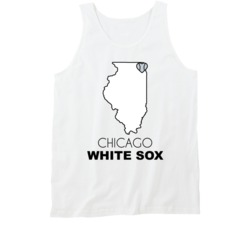 Chicago W Illinois Baseball Team State Love Fan Tanktop Chicago W Illinois Baseball Team State Love Fan Tanktop