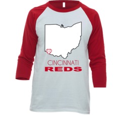Cincinnati Ohio Baseball Team State Love Fan Raglan T Shirt Cincinnati Ohio Baseball Team State Love Fan Raglan T Shirt