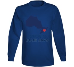 Toronto Ontario Baseball Team State Love Fan Long Sleeve Toronto Ontario Baseball Team State Love Fan Long Sleeve