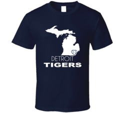 Detroit Michigan Baseball Team State Love Fan T Shirt Detroit Michigan Baseball Team State Love Fan T Shirt