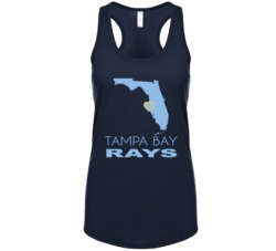 Tampa Bay Florida Baseball Team State Love Fan Womens Tanktop