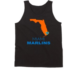 Miami Florida Baseball Team State Love Fan Tanktop