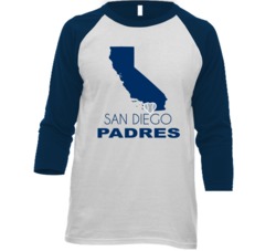 San Diego California Baseball Team State Love Fan Raglan T Shirt