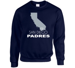 San Diego California Baseball Team State Love Fan Crewneck Sweatshirt