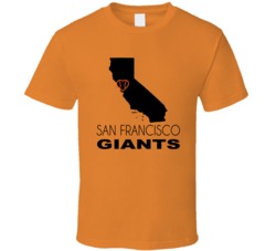 San Francisco California Baseball Team State Love Fan T Shirt