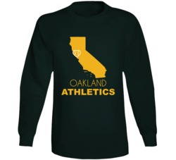 Oakland California Baseball Team State Love Fan Long Sleeve