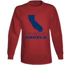 Los Angeles A California Baseball Team State Love Fan Long Sleeve