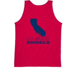 Los Angeles A California Baseball Team State Love Fan Tanktop