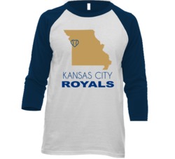 Kansas City Missouri Baseball Team State Love Fan Raglan T Shirt