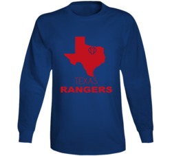 Arlington Texas Baseball Team State Love Fan Long Sleeve