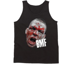 Nate Diaz Bmf Bloody Face Mixed Martial Artist Fight Fan Tanktop